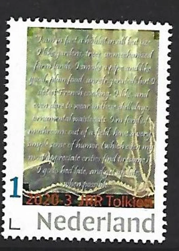 Pays-Bas 2020-3 JRR Tolkien : Citation neuf/oblitéré