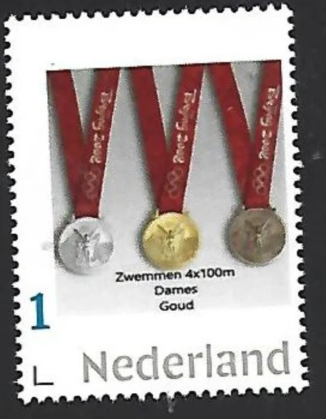 Nederland 2008-5 Olympics Peking Atletiek 4x100m D postfris/mnh