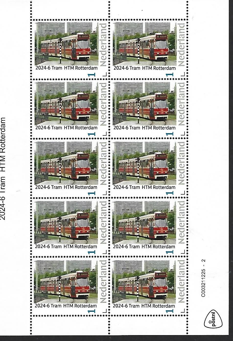 Pays-Bas 2024-6 Tramway : HTM La Haye feuillet neuf/mnh