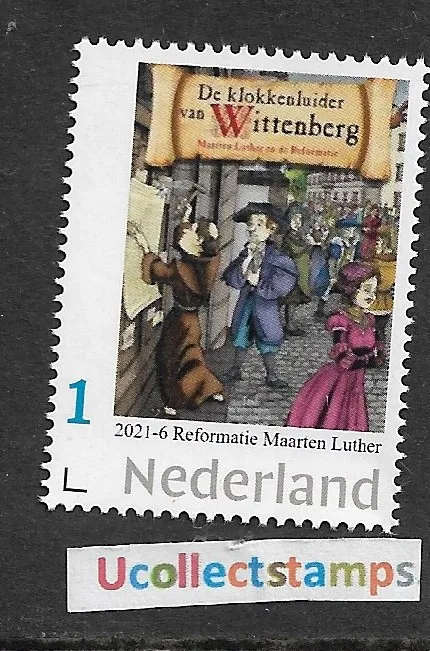 Pays-Bas 2021-6 Luther - Sonneur de cloches de Wittenberg neuf/mnh