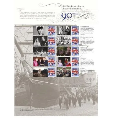 Gr. Britain 2013 Prince Philip spécial feuille sourire postfris/mnh