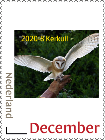 Nederland 2020-8 Uilen - owls Kerkuil postfris/mnh