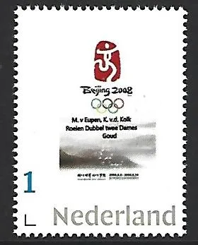 Nederland 2008-4 Olympics Peking Roeien Eupen Kok postfris/mnh