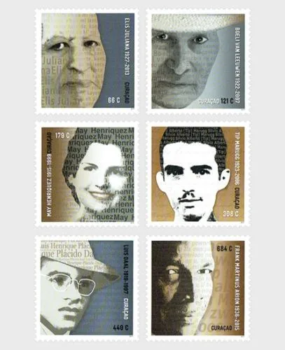 Curaçao 2017 Writers from Curaçao 364-369 MNH