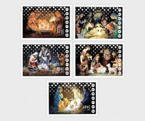 Curacao 2017 Kerstzegels christmas 370-374 postfris/mnh
