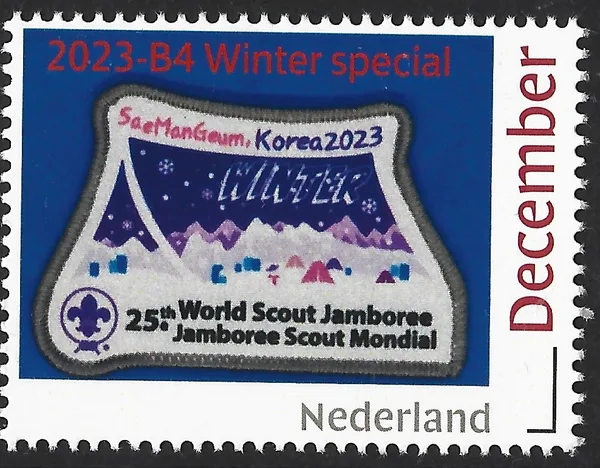 Nederland 2023-B4 Scouting Jamboree SeaManGeum WINTER SPECIAL postfris/mnh