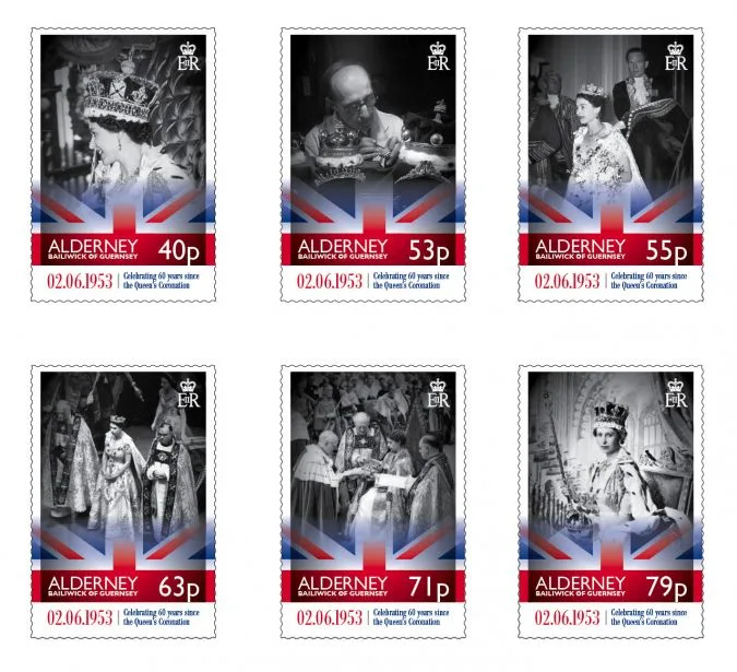 Alderney 2013 60jr Kroning Queen Elisabeth - Coronation postfris/mnh