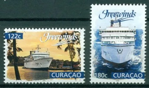 Curacao 2018 freewinds schip ships 381-382 postfris/mnh