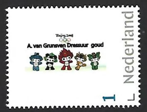 Nederland 2008-2 Olympics paardensport Dressur v. Grunsven postfris/mnh