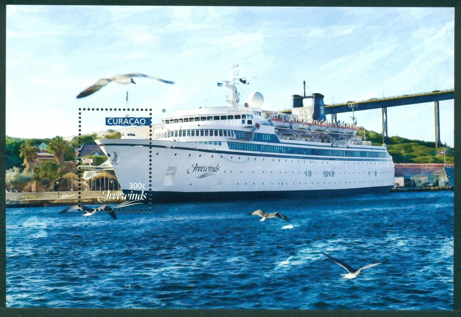 Curacao 2018 Freewinds ship block m/s 383 MNH