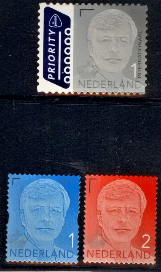 Netherlands 3708-3710 King Willem-Alexander 2018 MNH