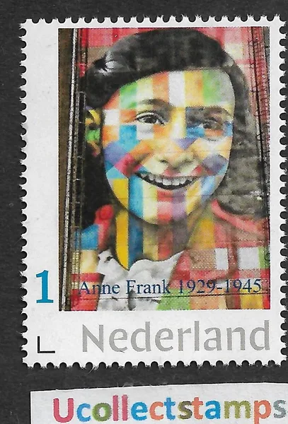 Nederland 2020 Anne Frank muurschildering mural postfris-mnh