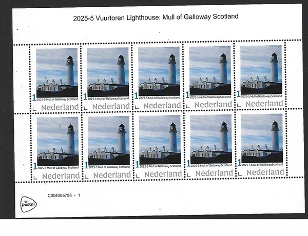 Netherlands 2025-5 Lighthouse: Mull of Galloway Scotland sheetlet MNH