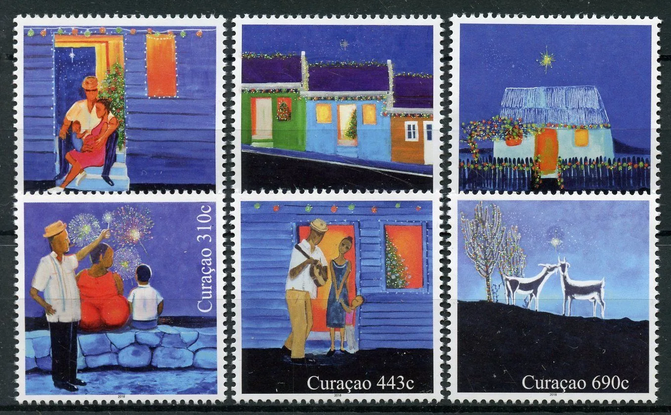Curacao 2018 Christmas Stamps 398-403 MNH