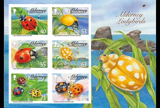 Alderney 2014 Ladybirds Block m/s MNH