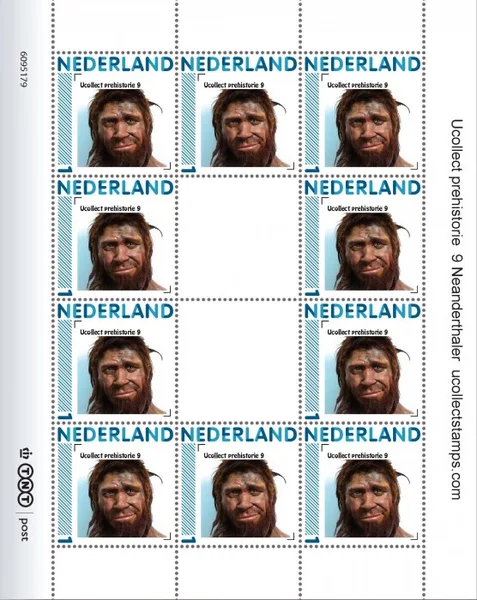 NETHERLANDS UCOLLECT Prehistory 9 Neanderthal Sheet MNH
