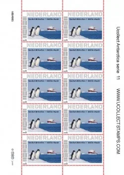 Netherlands Ucollect Antarctica 11 penguins sheet of 10/sheetlet MNH 2011