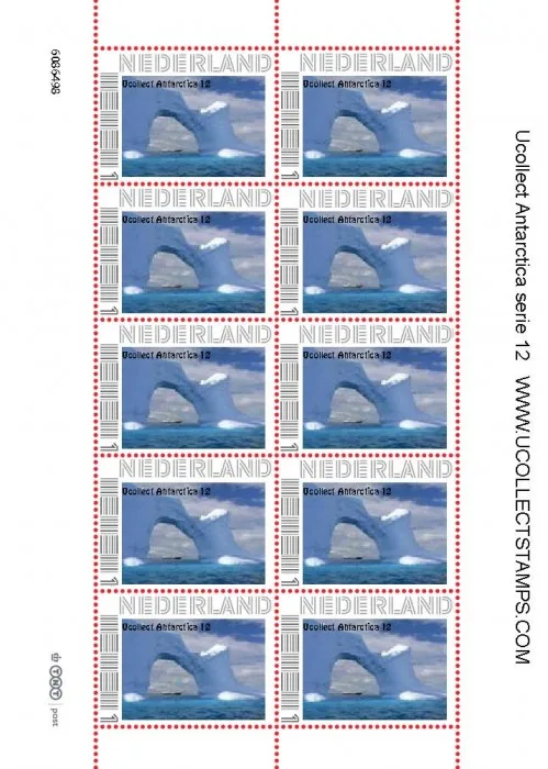 Nederland Ucollect Antarctica 12 IJsberg/schip vel van 10/sheetlet postfris/mnh 2011