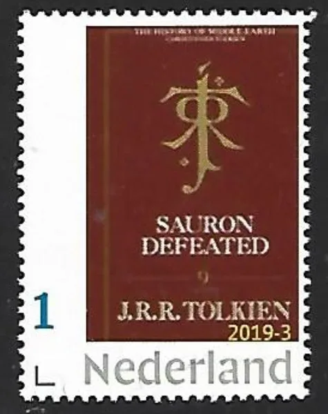 Netherlands 2019-3 JRR Tolkien Sauron defeated MNH