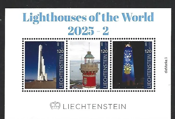 liechtenstein 2025-2 Lighthouses of the World m/s postfris/mnh