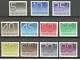 Pays-Bas 1108-1118 Série de chiffres, Crouwel 1976 neuf/mnh