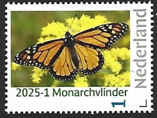 Nederland 2025-1 Vlinder Butterfly: Monarchvlinder postfris/mnh