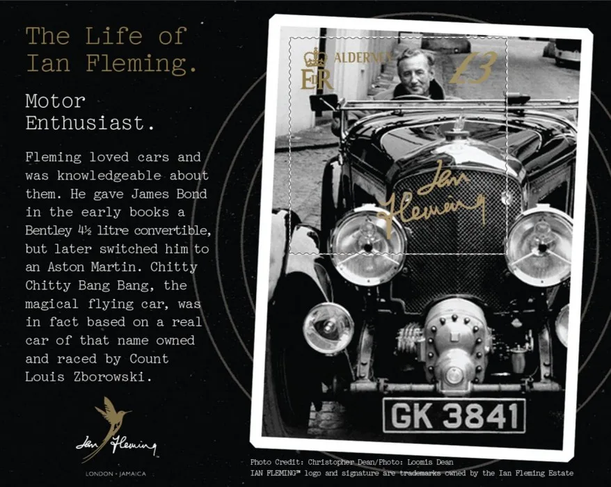 Alderney 2014 Ian Fleming author James Bond block m/s MNH