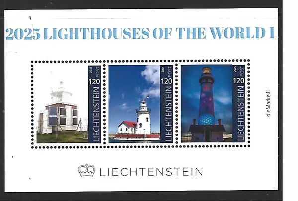 Liechtenstein 2025-1 Lighthouse Lighthouses of the world m/s MNH