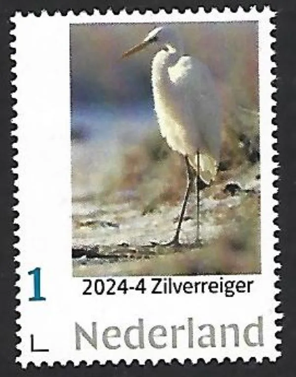 Pays-Bas 2024-4 Oiseau Bird: Aigrette postfris/mnh