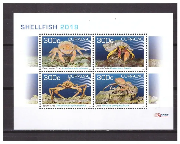 Curaçao 2019 Crustaceans souvenir sheet MNH