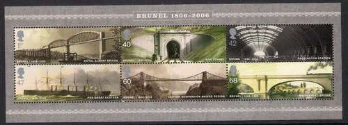 Großbritannien 2006 Brunel Zug Block-M/S postfrisch/mnh