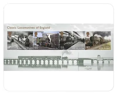 2011 Great British Railways block MNH