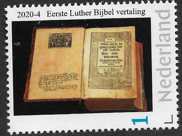 Nederland 2020-4 Luther: eerste Luther Bijbelvertaling first Luther Bible postfris/mns