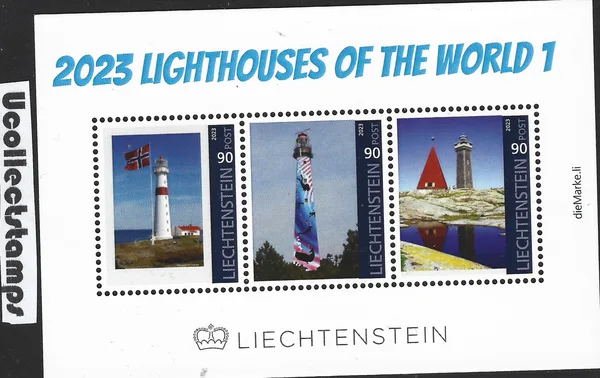 Liechtenstein 2023 Vuurtoren Lighthouses of the world m/s postfris/mnh