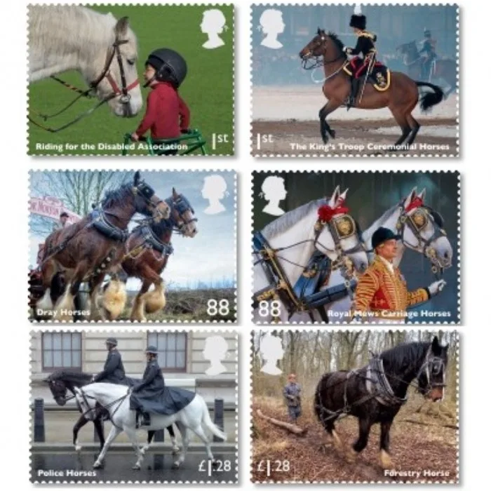 Gr. Britain 2014 Chevaux de trait Workinghorses postfris/mnh