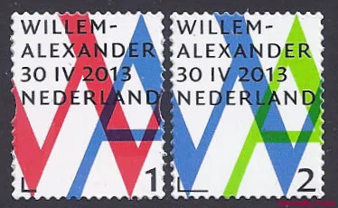 Nederland 3057-3058 Inhuldiging Koning Willem-Alexander 2013 postfris/mnh