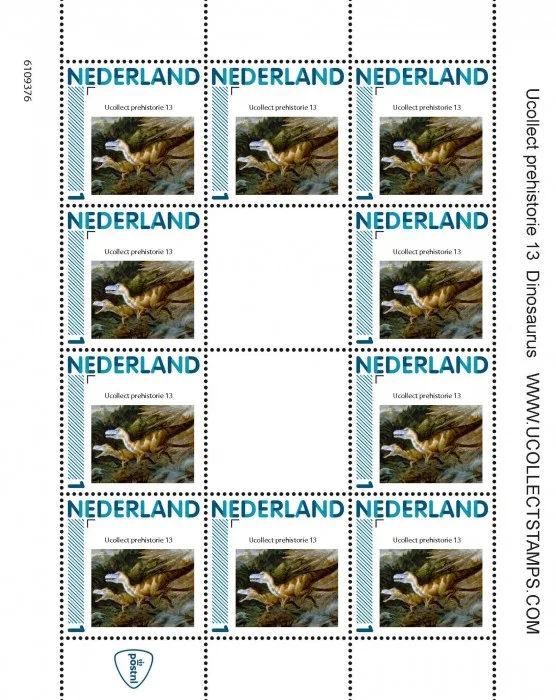 2012 Ucollect prehistorie 13 Dinosaurus vel- m/s postfris/mnh