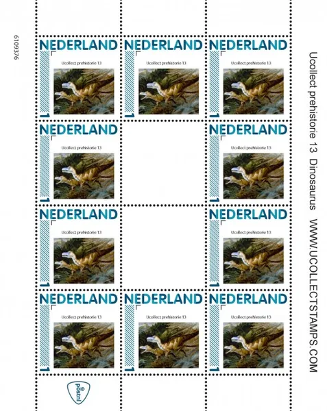 2012 Ucollect prehistorie 13 Dinosaurus vel- m/s MNH