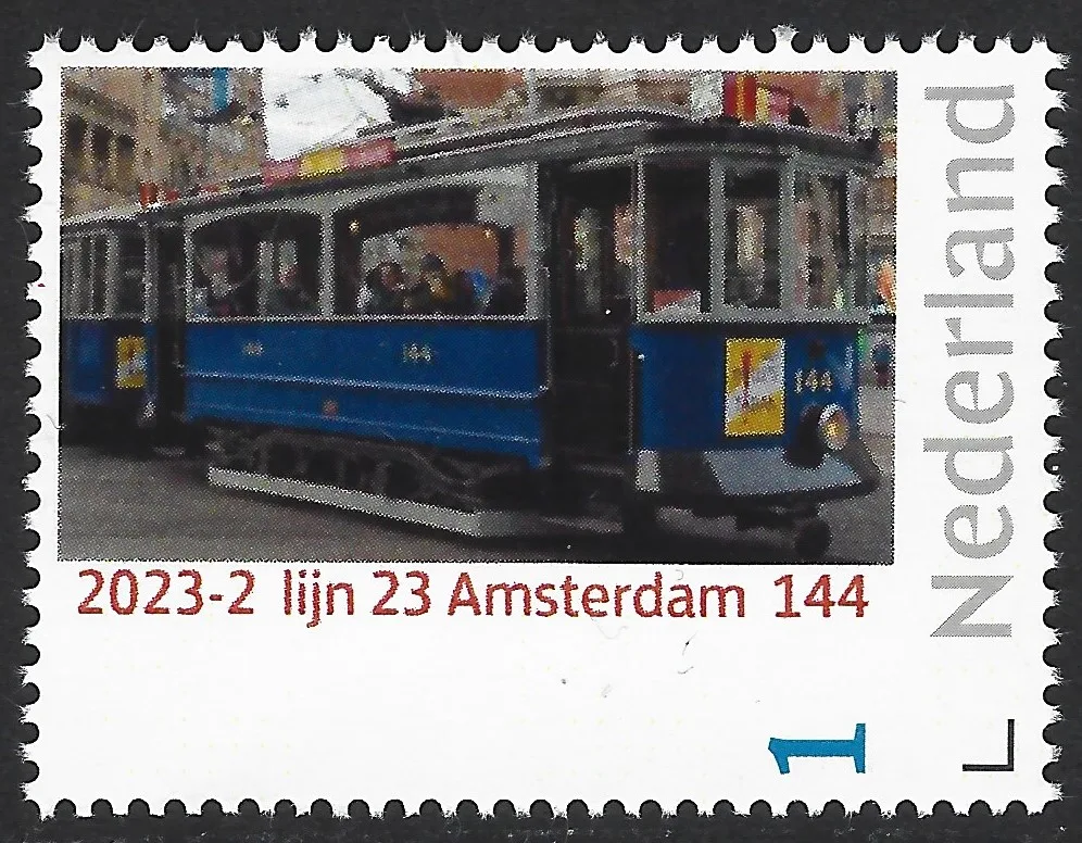 Niederlande 2023-2 Straßenbahn; Amsterdam 144 postfrisch