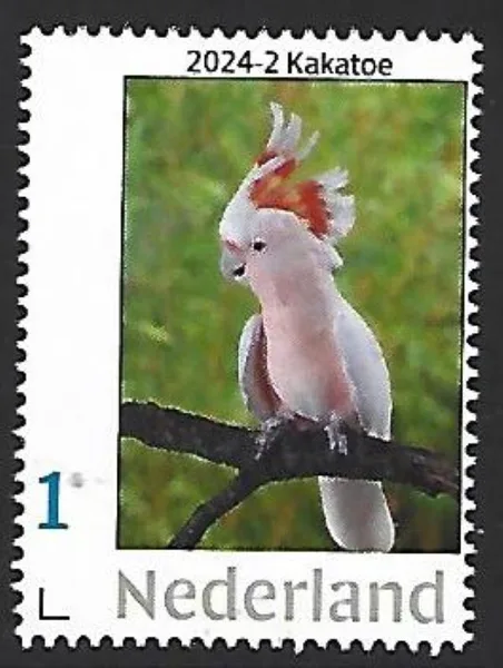 Netherlands 2024-2 Bird: Pink Cockatoo MNH