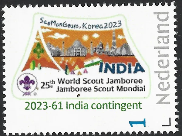 Netherlands 2023-61 Scouting Jamboree SeaManGeum India contingent MNH