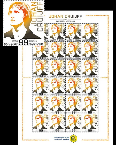 Caribbean Netherlands 2017 Bonaire Johan Cruyff football sheetlet MNH
