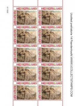 Netherlands 2012 Ucollect prehistoric 14 horse head sheetlet MNH