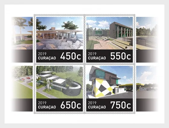 Curacao 2019 gebouwen buildings postfris/mnh