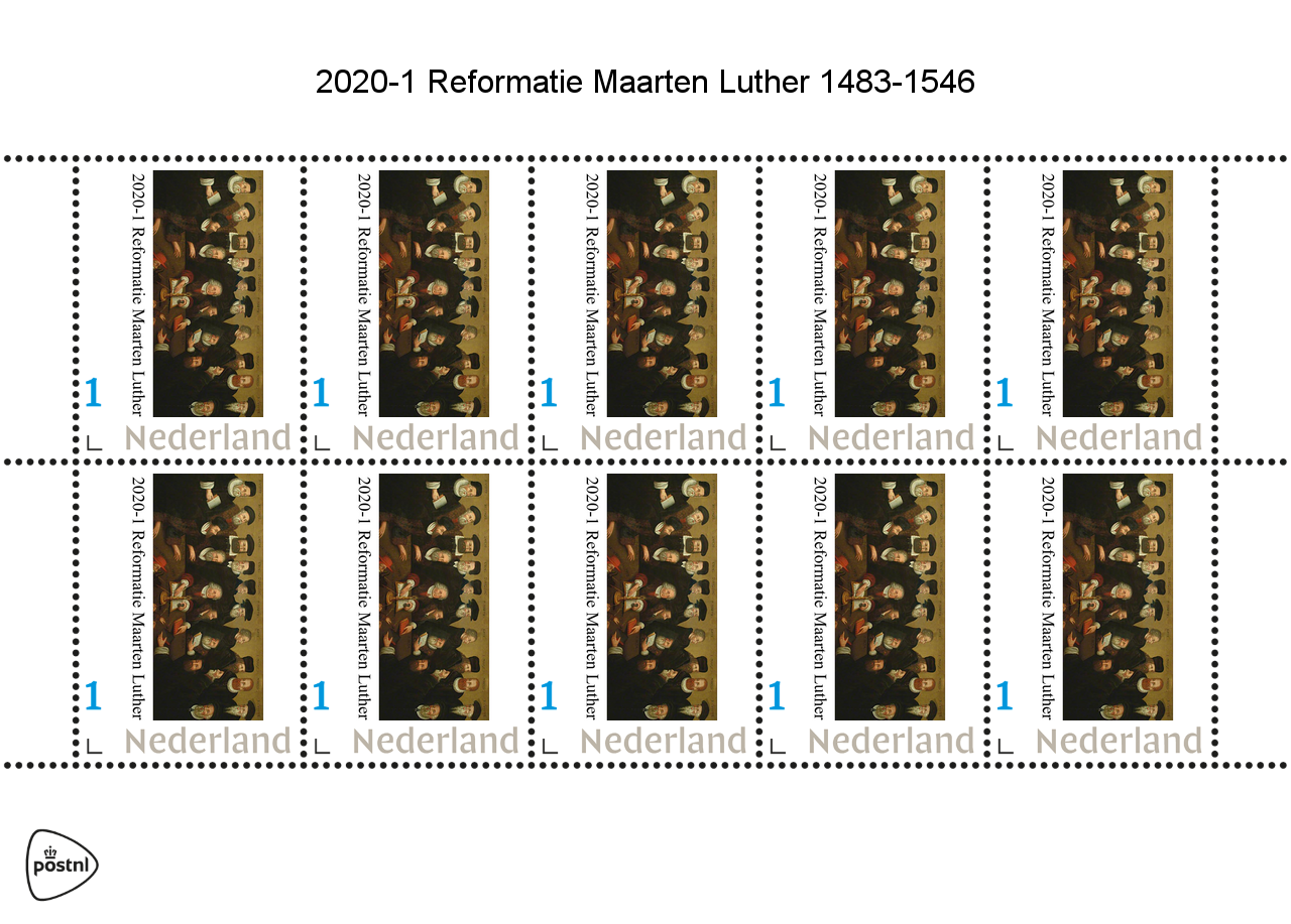 2020-1 Luther Reformation sheetlet MNH