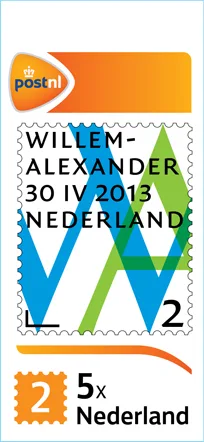 Nederland V3058 Inhuldiging Koning Willem-Alexander 2013 velletje/sheetlet 5x2 postfris/mnh
