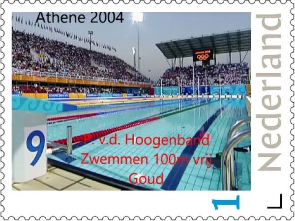 Niederlande 2004-2 Olympiade Schwimmen van de Hoogenband 100m Freistil postfrisch/mnh3