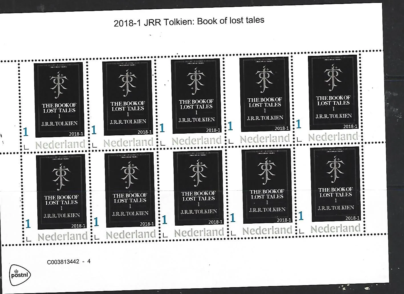 Niederlande 2018-1 Tolkien Book of lost Tales part1 Kleinbogen postfrisch/mnh
