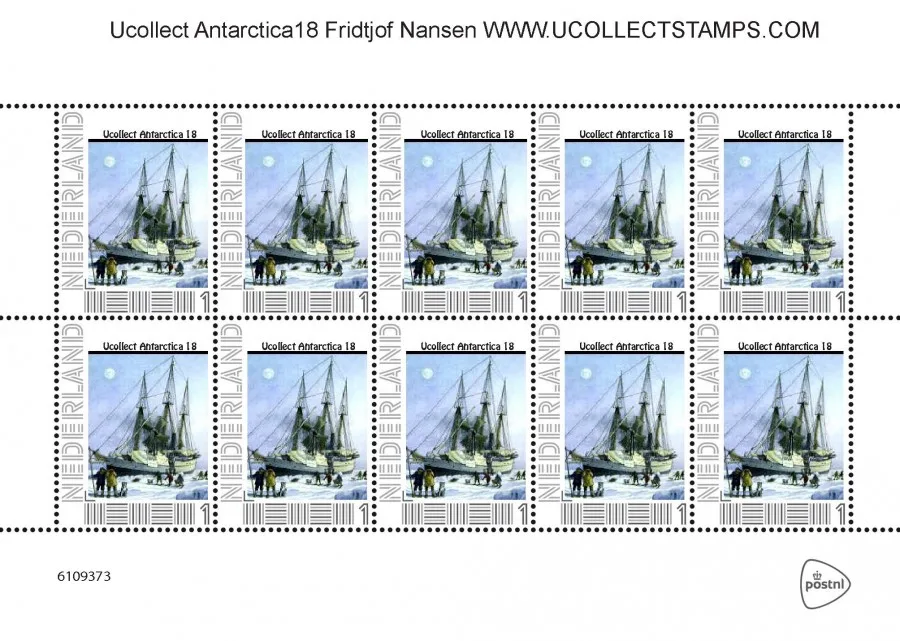 2012 Ucollect Antarctica 18 Fridtjof Nansen vel- m/s postfris/mnh