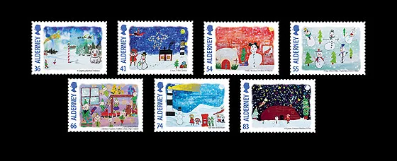 Alderney 2014 December wonderland Christmas Weihnachten noël unmounted MNH
